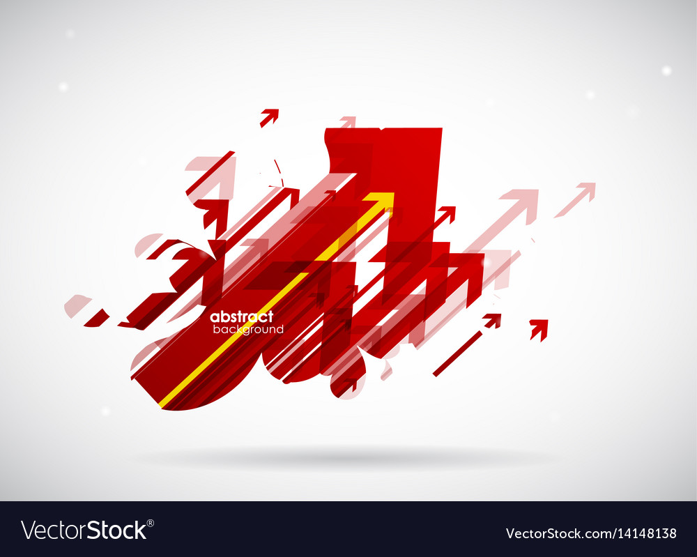 Dynamic Red Arrows Background