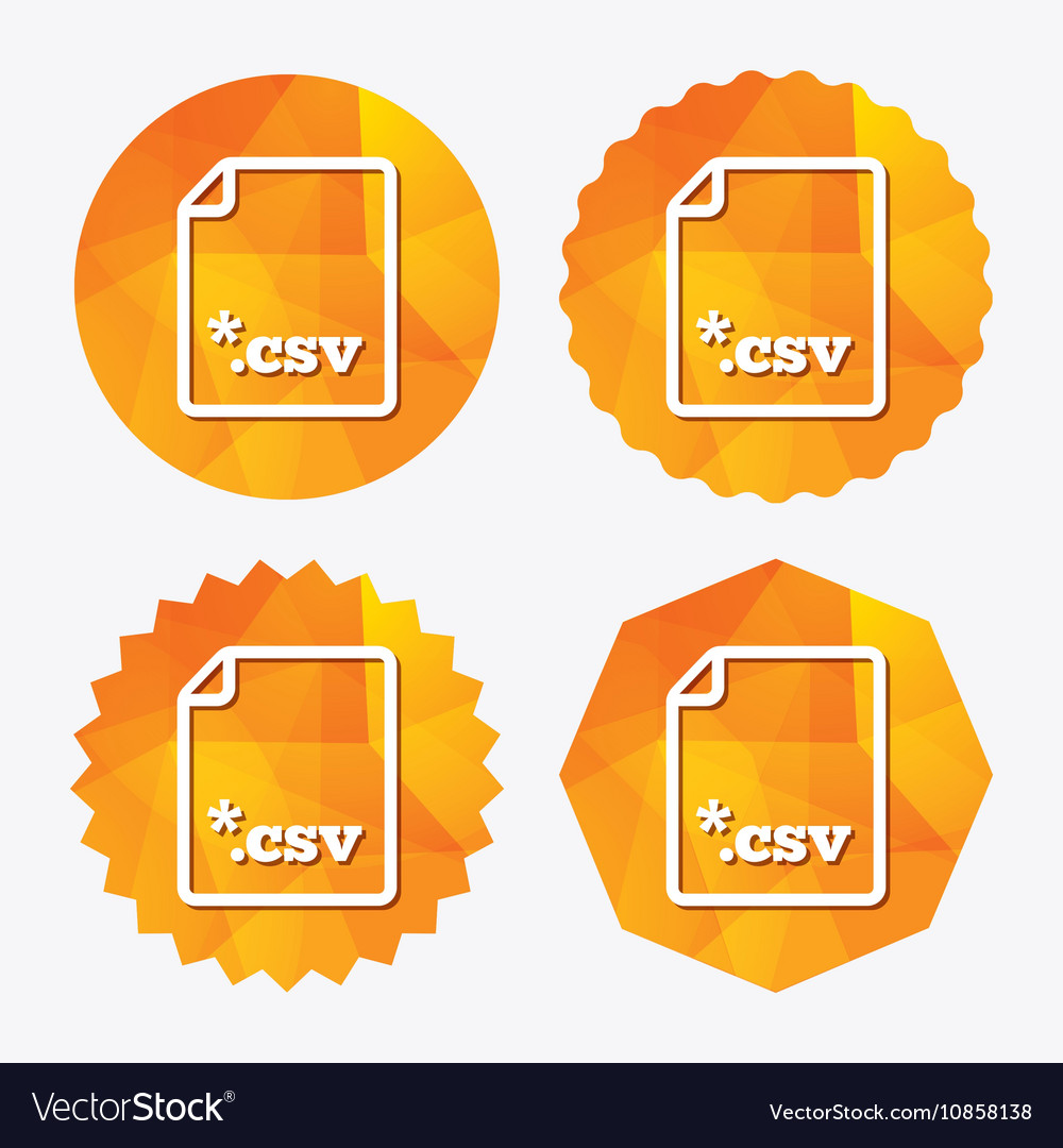 File document icon download csv button