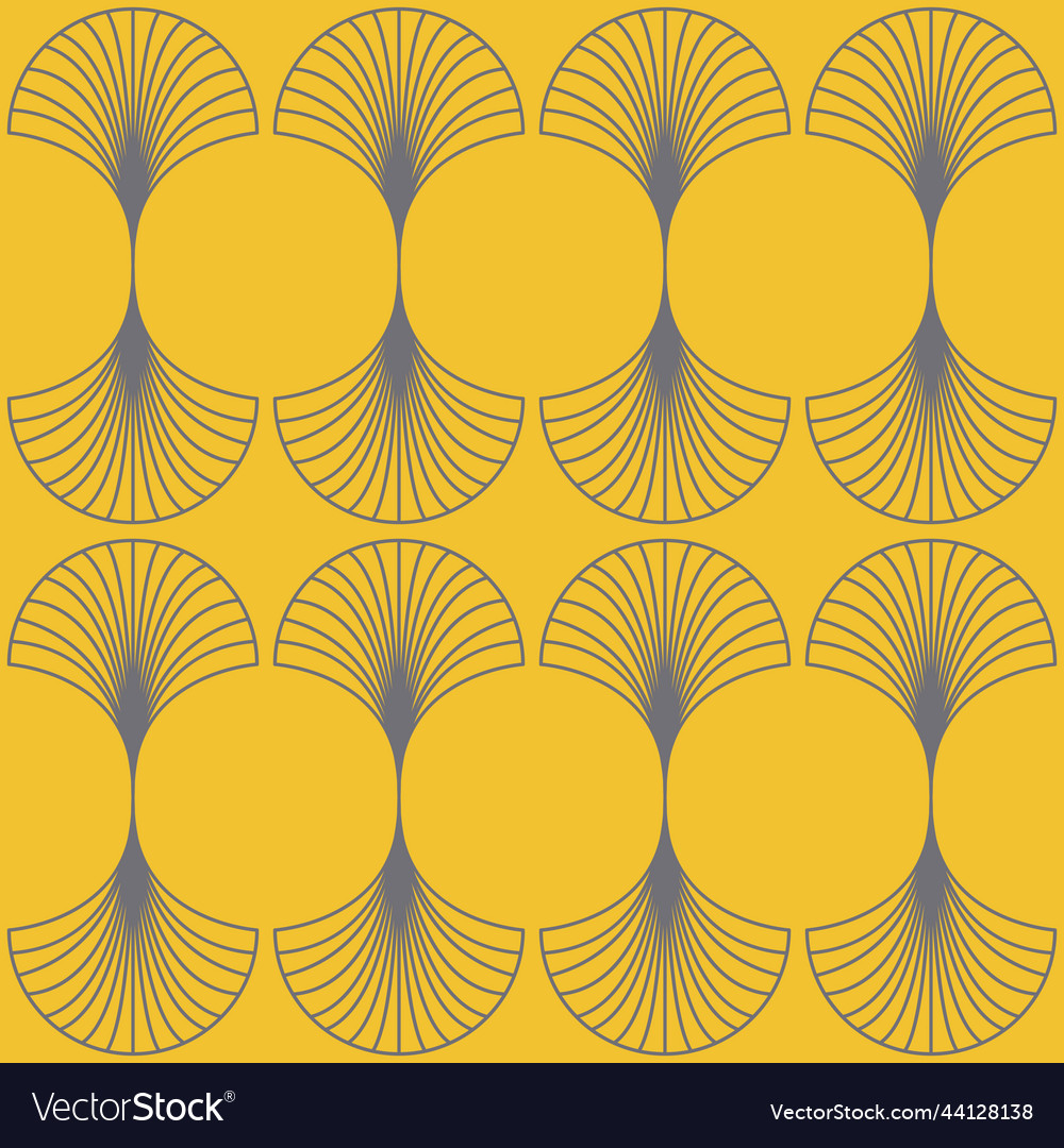 Art Deco Wallpaper Yellow