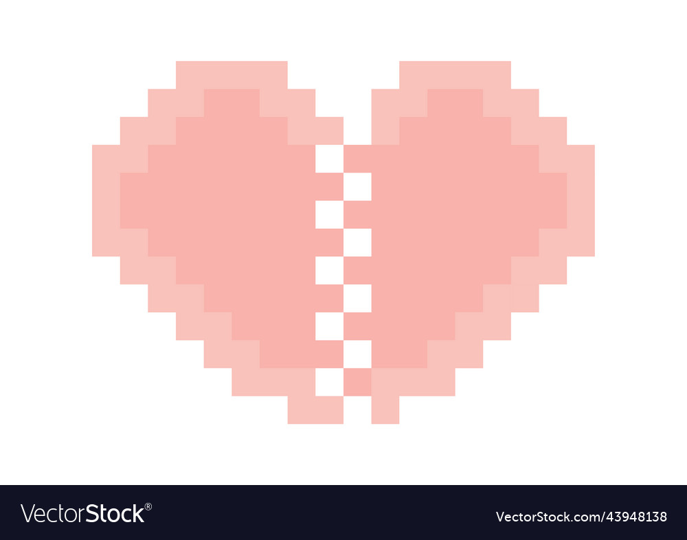 Heart design concepts with pixel theme 2