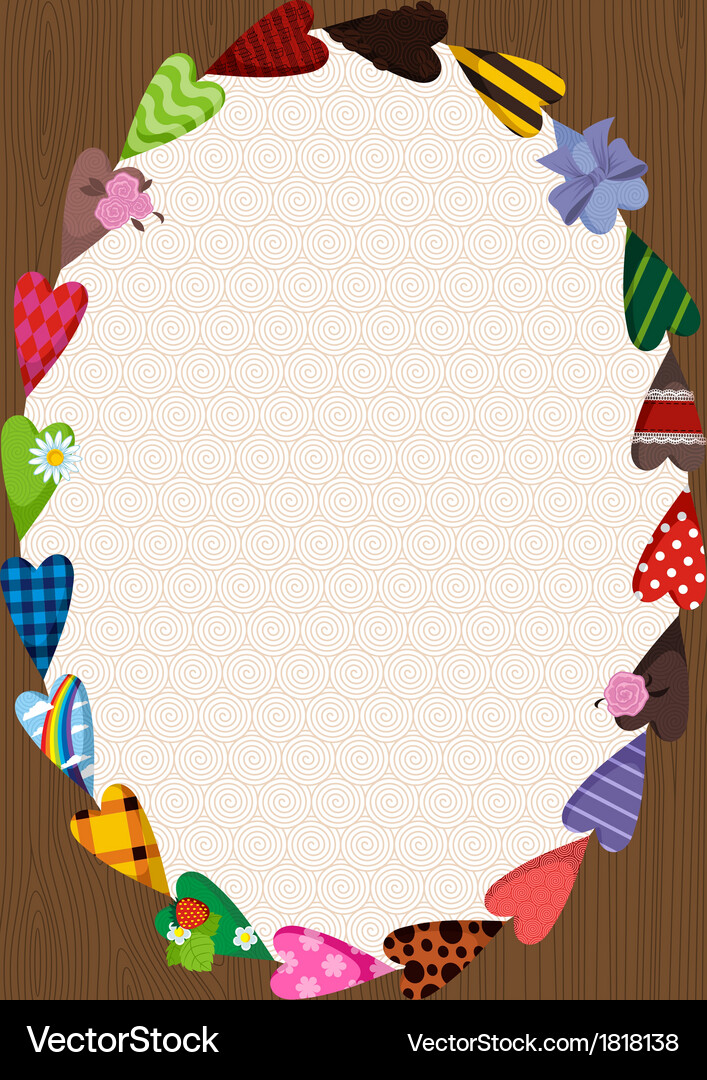 Love frame Royalty Free Vector Image - VectorStock