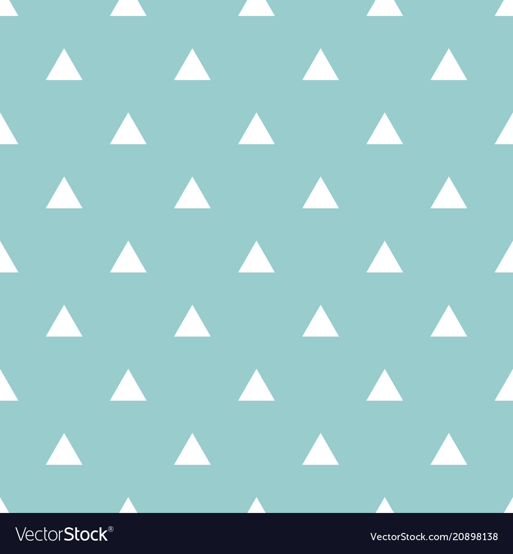 Mint Green Triangle Pattern