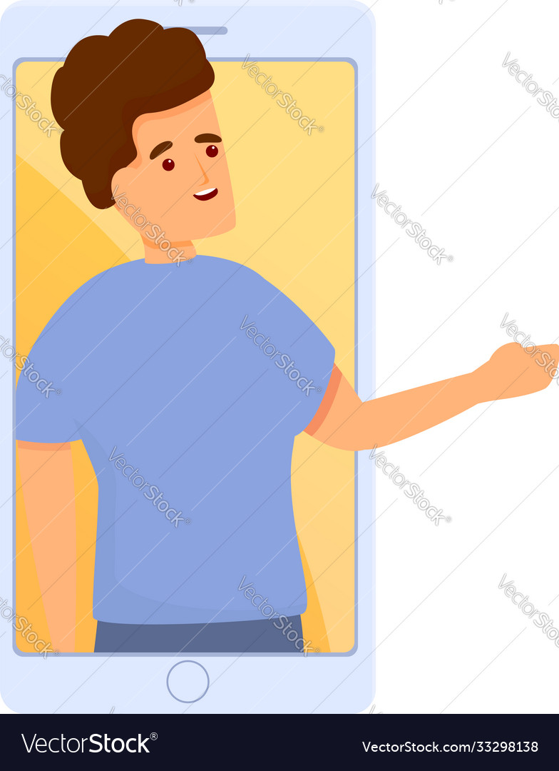 Phone video call icon cartoon style Royalty Free Vector Phone video call icon cartoon style Royalty Free Vector