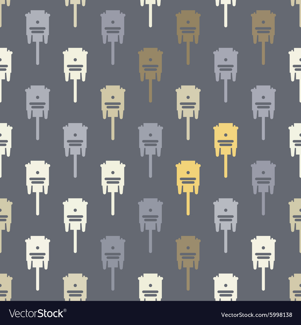 Seamless background with different power cord plug