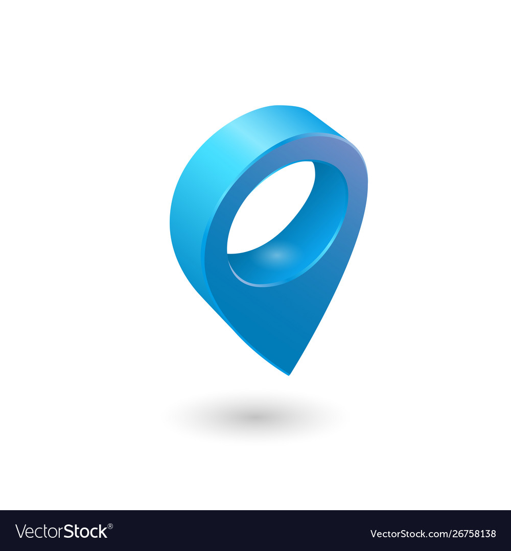 Set map pointer 3d pin location symbols vector image Set map pointer 3d pin location symbols