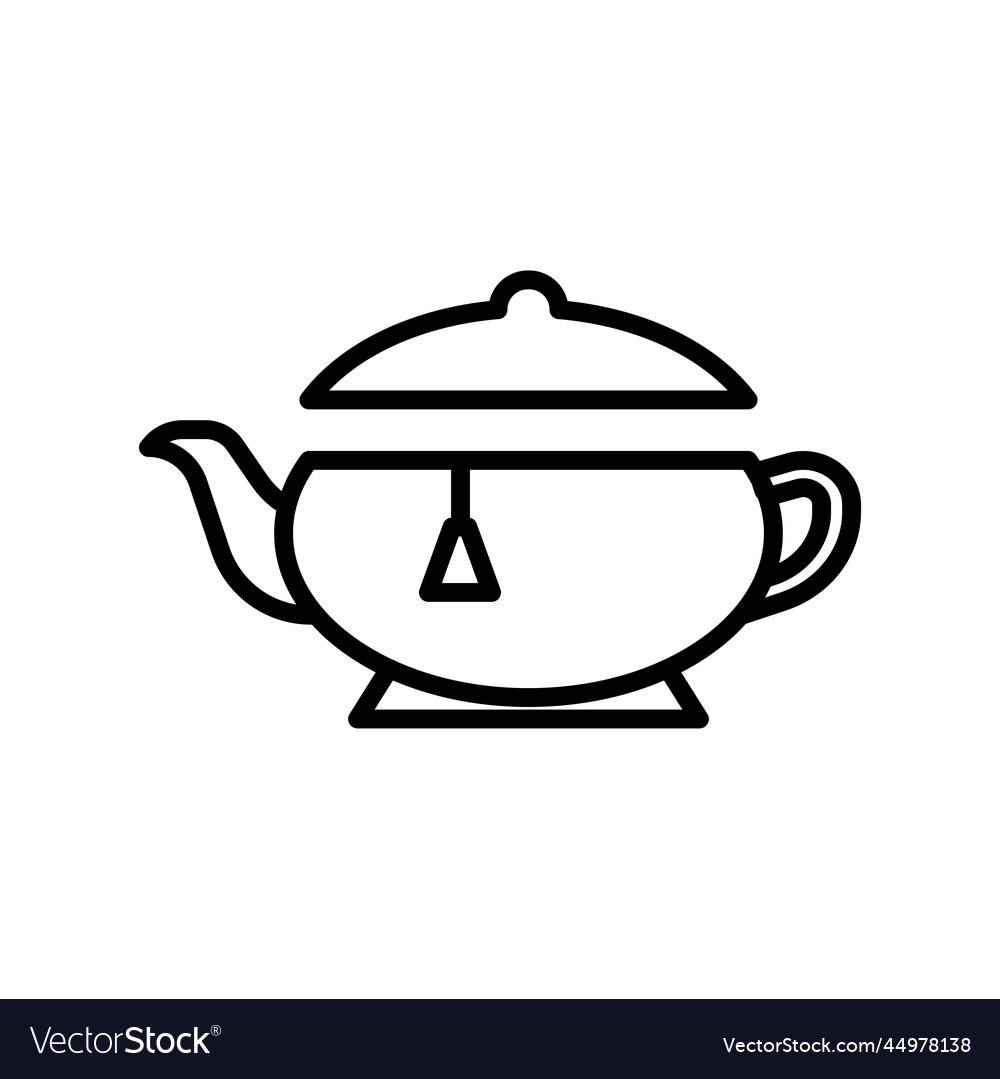 Tea pot icon design template clipart