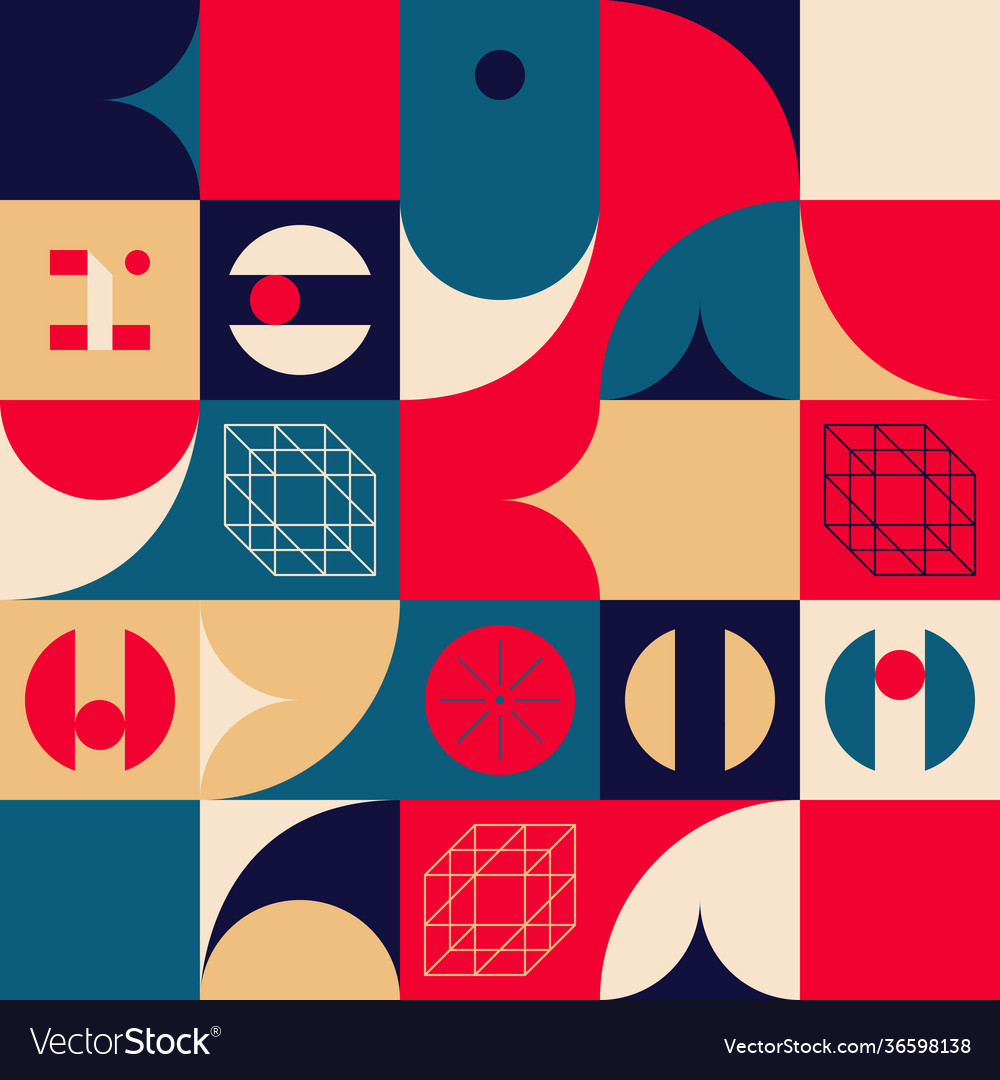 Techno abstract pattern design vector image Techno abstract pattern design