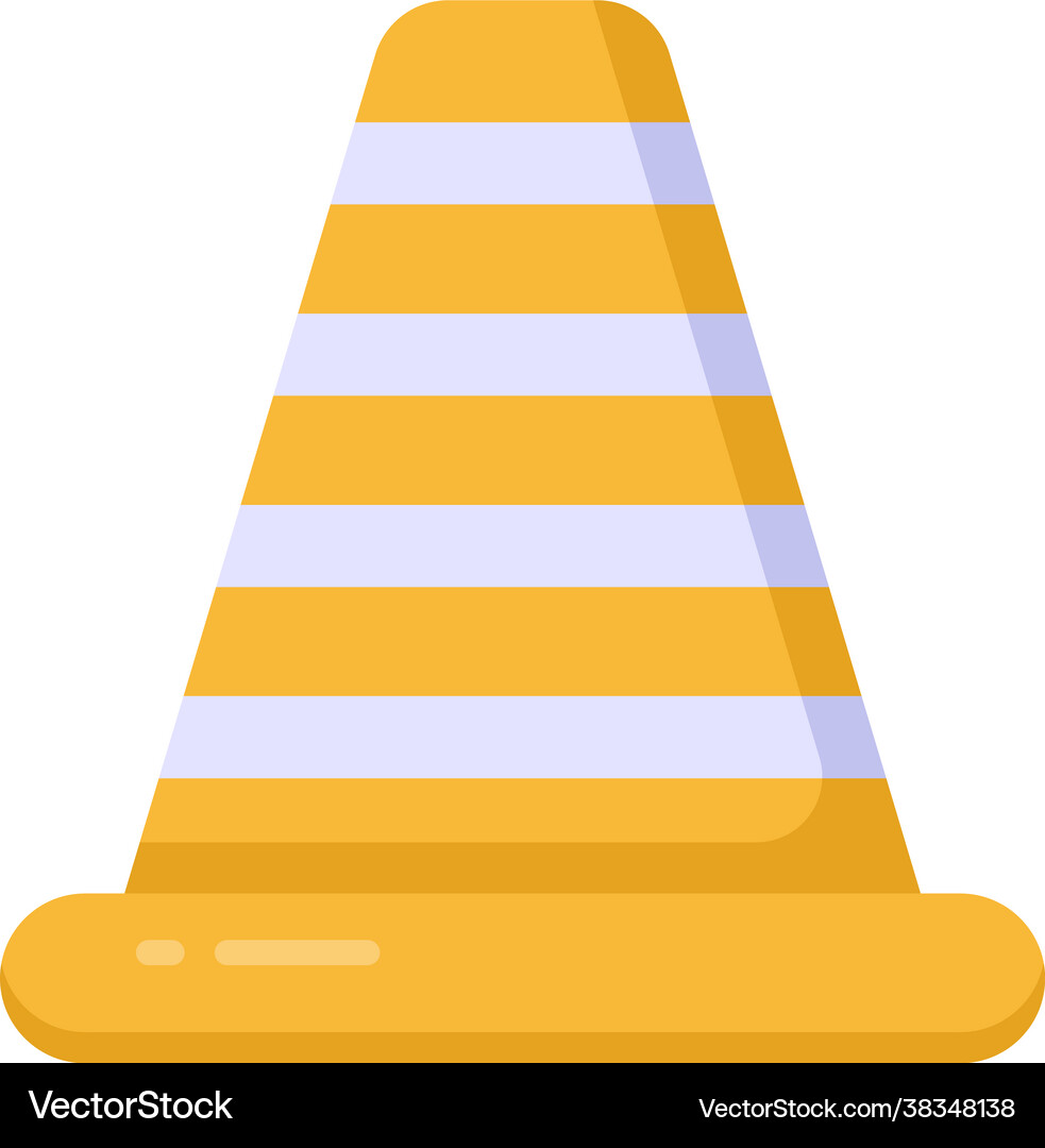 Traffic cone Royalty Free Vector Image - VectorStock