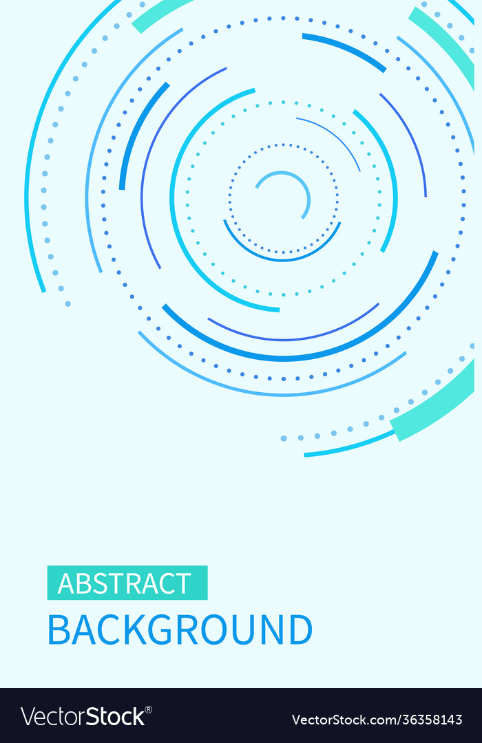 Abstract background with color circle line vector image Abstract background with color circle line