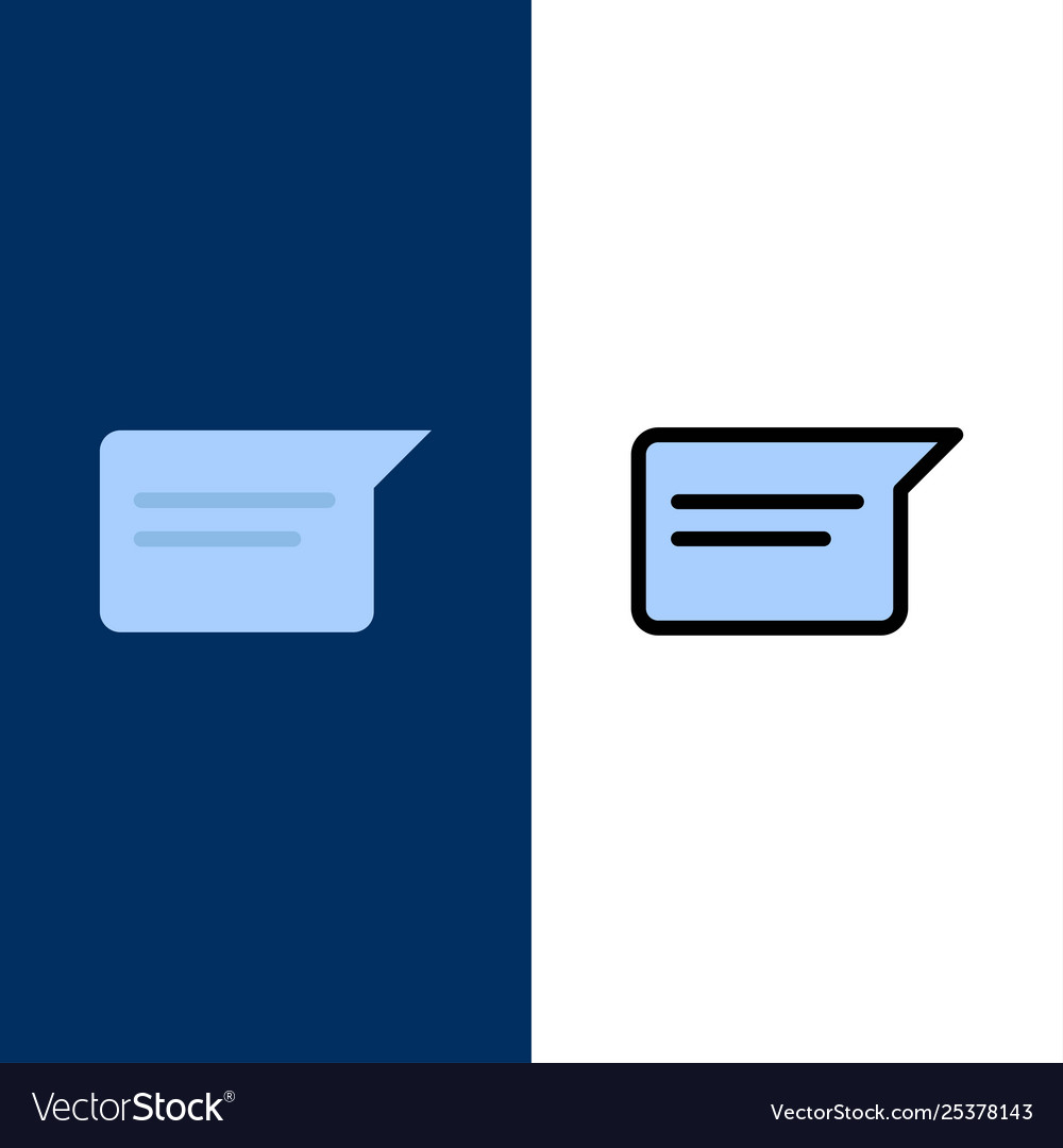 Chat basic chatting ui icons flat and line filled