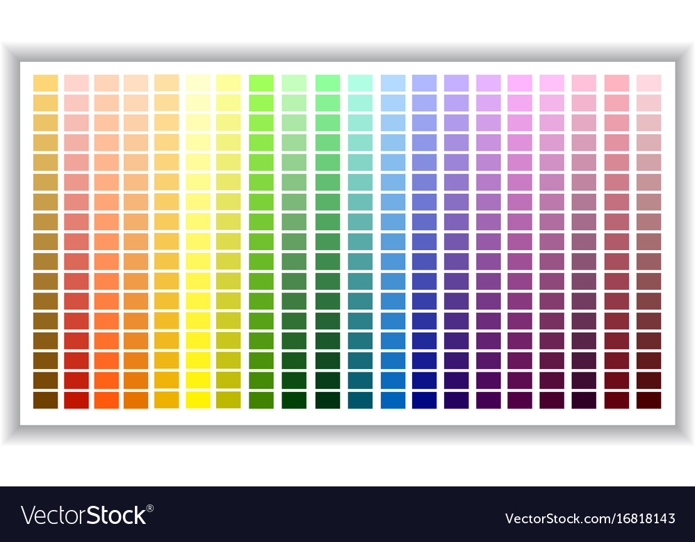 Color Gradation Chart