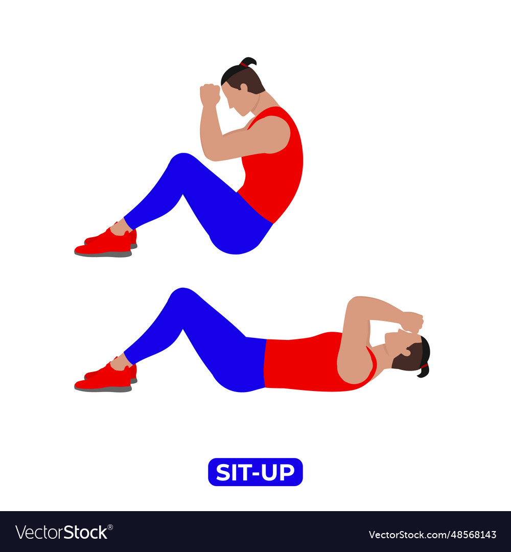 Man doing sit up exercise for abs