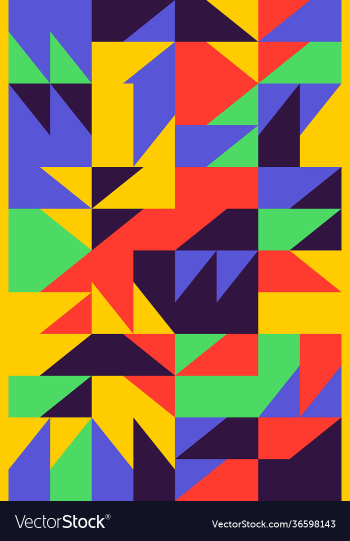 Minimal geometric pattern design vector image Minimal geometric pattern design