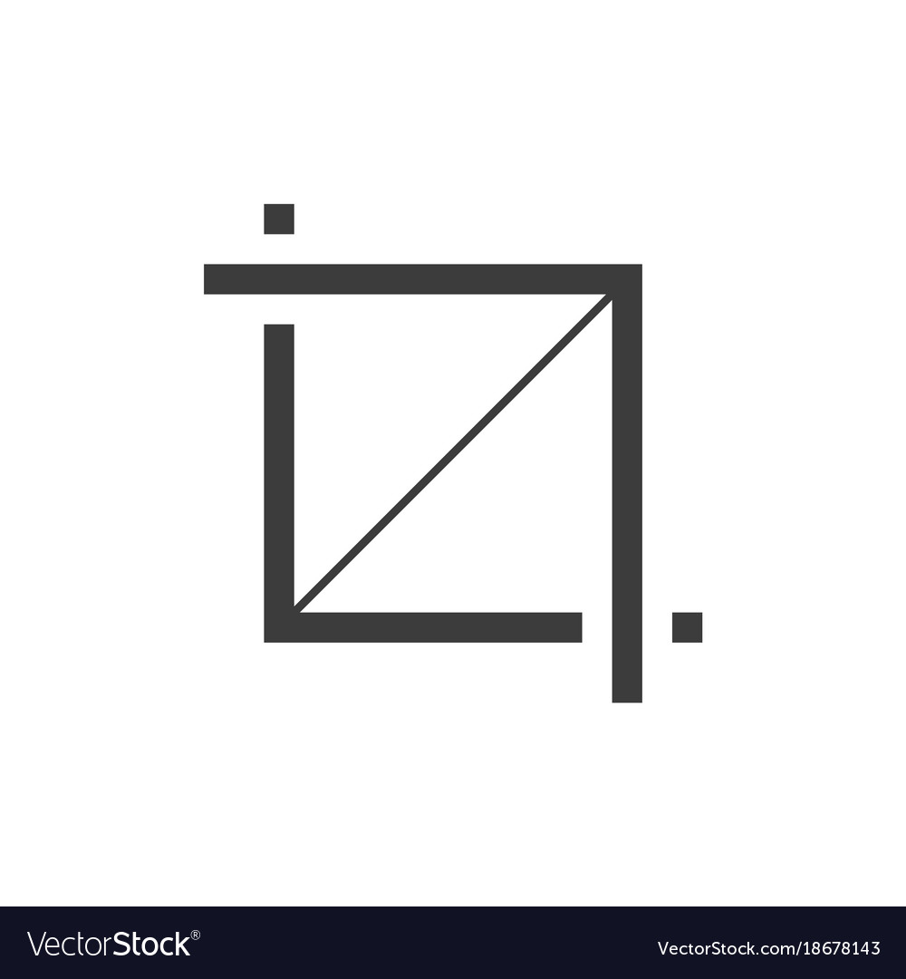 Simple common crop image symbol