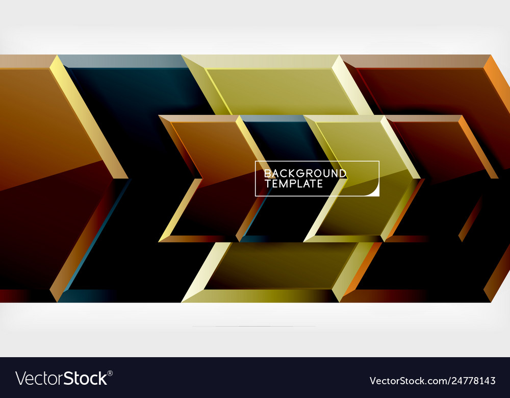 Techno arrow background template design vector image Techno arrow background template design