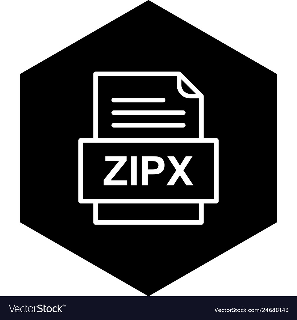 Zipx file document icon