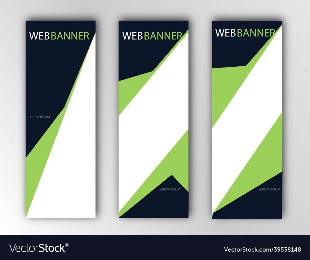 Abstract template for the design of a web banner