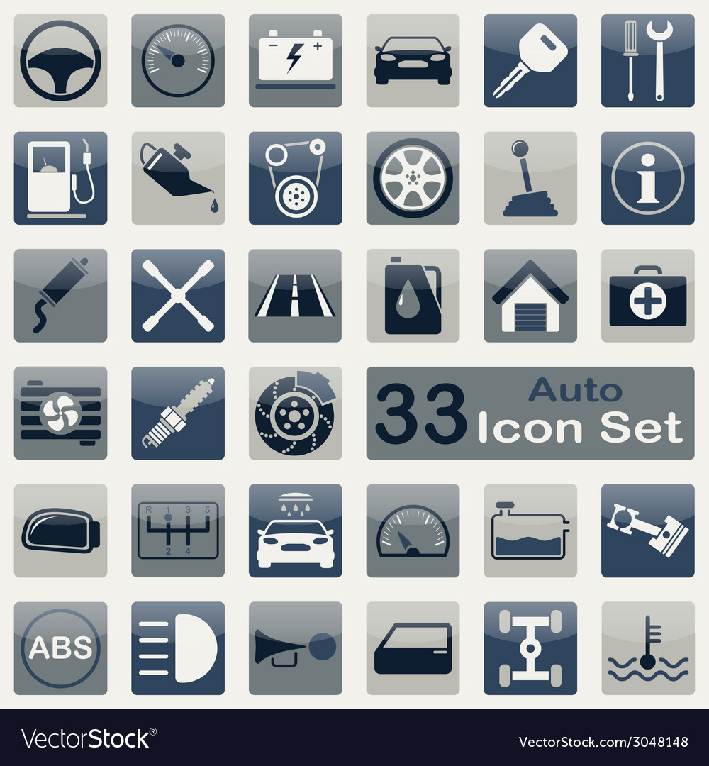 Auto icon set