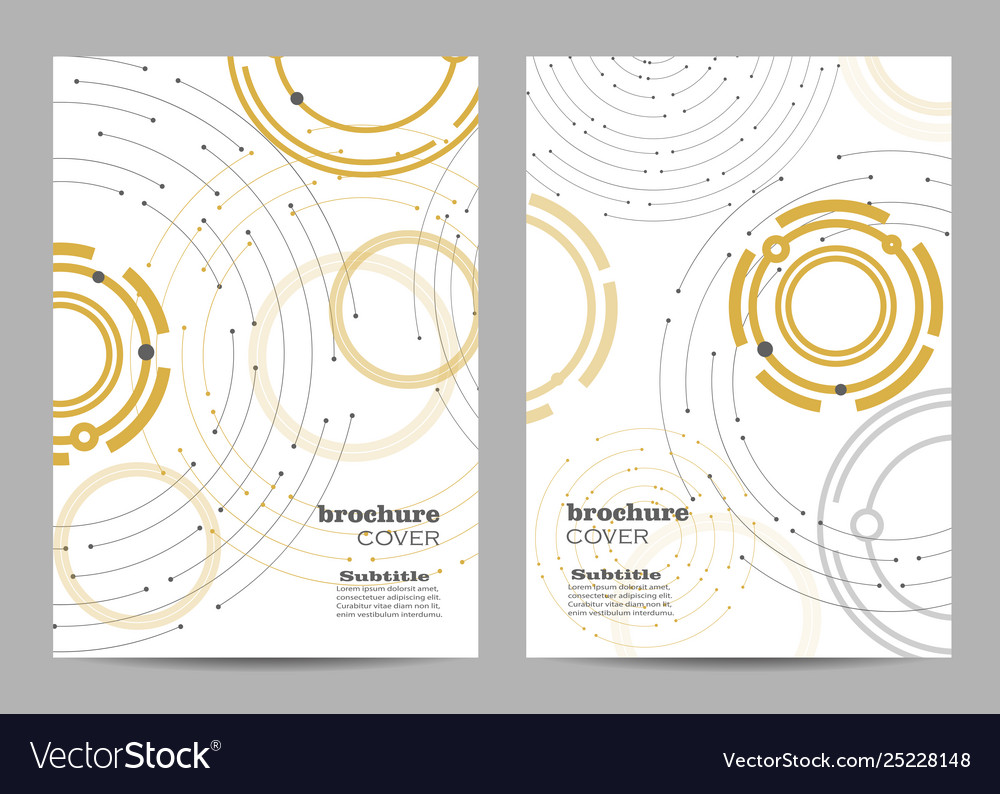 Brochure template layout design geometric pattern