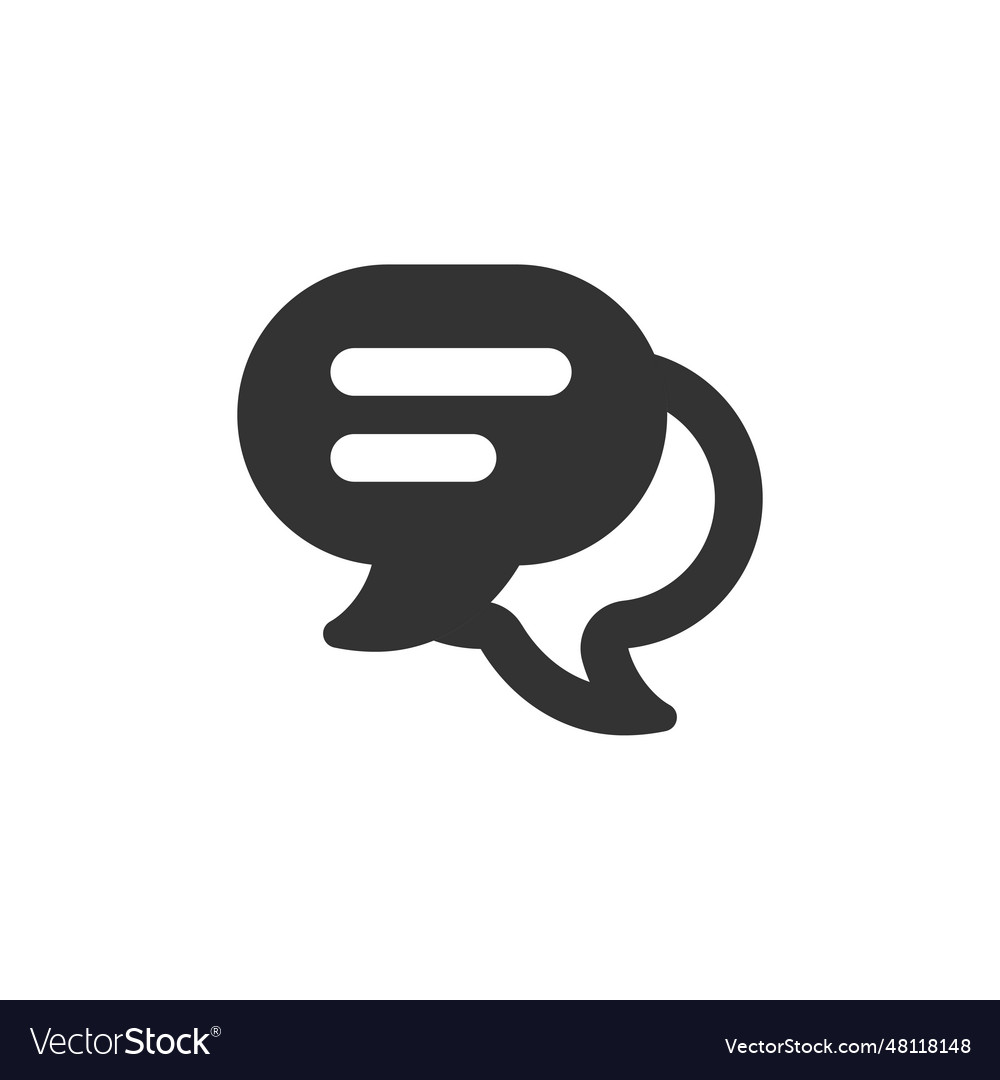 Chat speech bubble and dialog balloon filled style