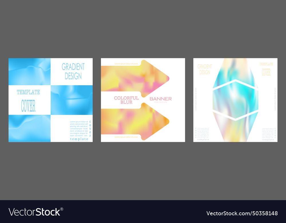 Colorful gradient with blur elements a template vector image Colorful gradient with blur elements a template