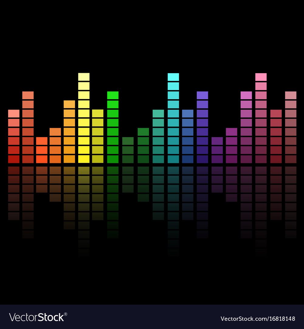 Colorful Sound Waves Equalizer