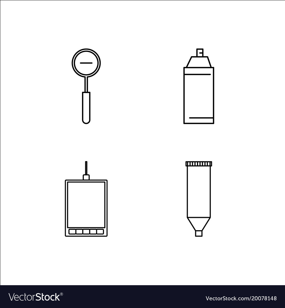 Design and studio simple linear icon setsimple