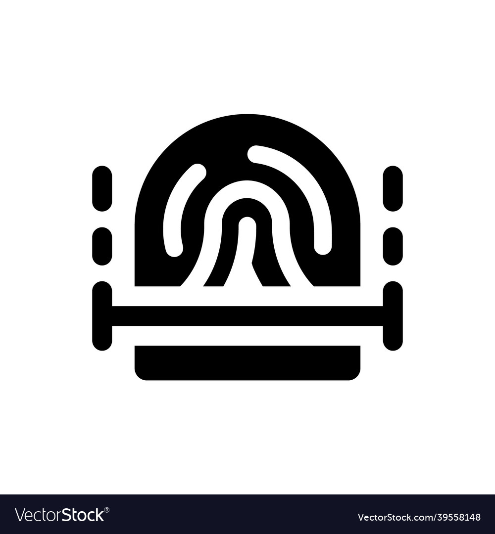 Fingerprint scan icon
