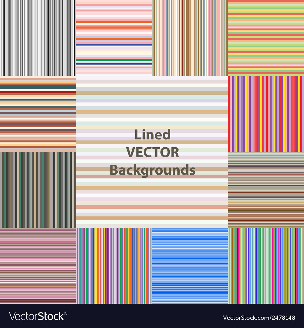 Lined patterns set