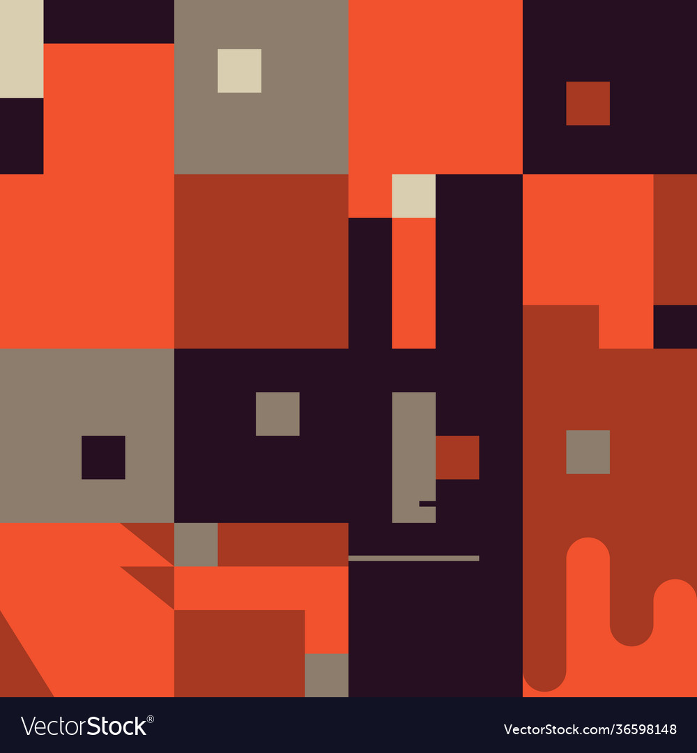 Mid-century abstract pattern design