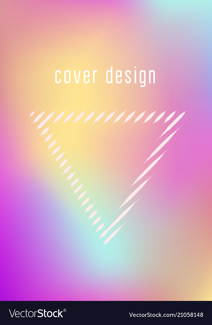 Minimalistic cover template set with gradients vector image Minimalistic cover template set with gradients