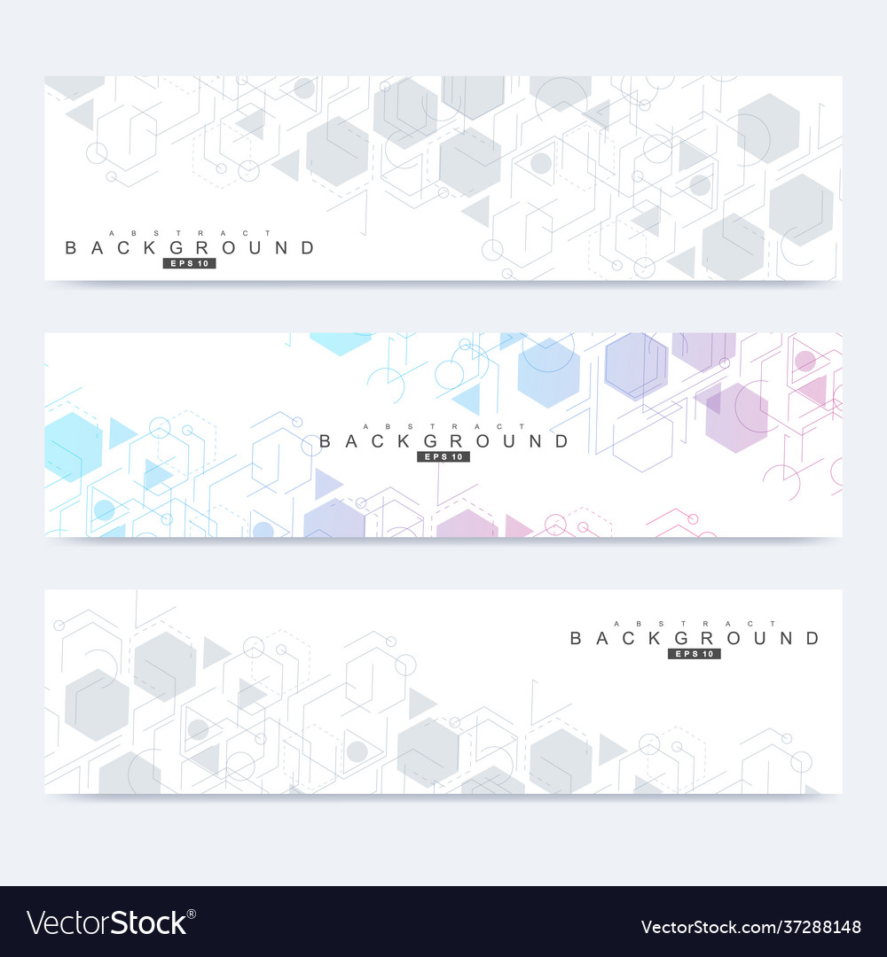 Wissenschaftliche Set moderne Banner dna vector image Wissenschaftliche Set moderne Banner dna