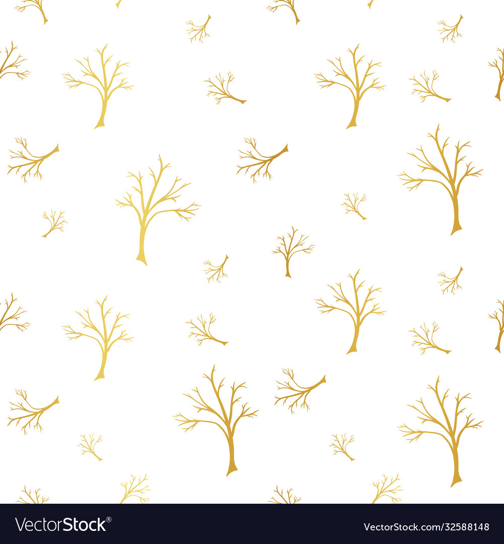 Seamless repeat tree silhouette pattern