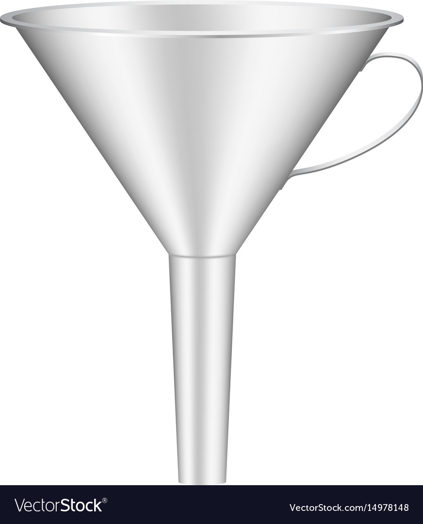 Silver Funnel - Laboratory Tool