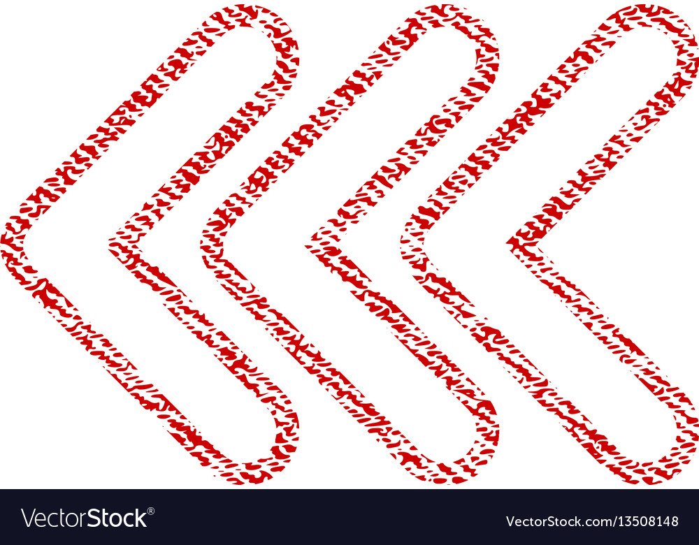 Triple pointer left fabric textured icon