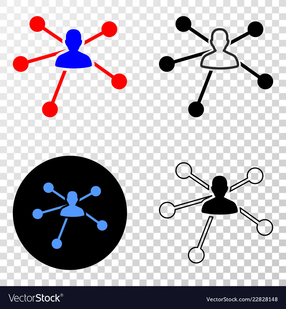 User links eps icon with contour version