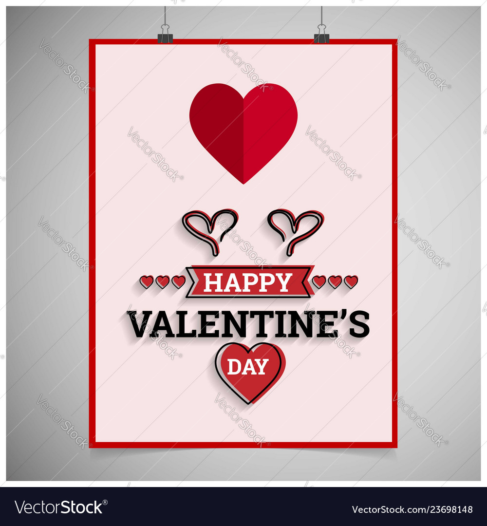 Valentines day background with icon set pattern vector image Valentines day background with icon set pattern