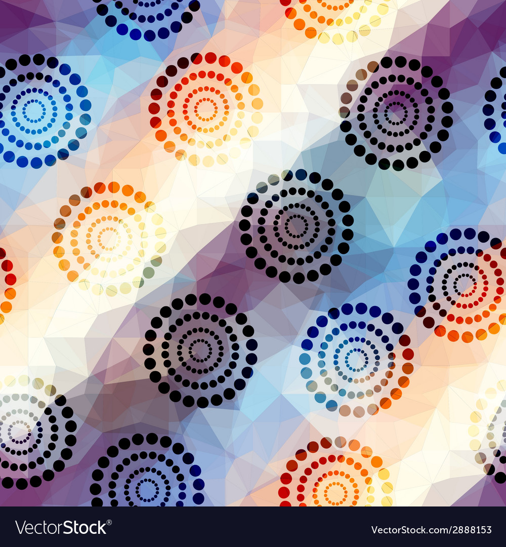 Abstract pattern with ethnic circles