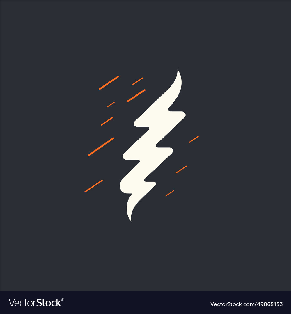 Abstract zigzag lightning bolt design with dynamic vector image Abstract zigzag lightning bolt design with dynamic