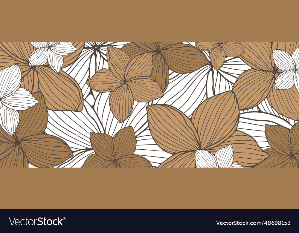 Beige Blumen Hintergrund mit zarten Blumen vector image Beige Blumen Hintergrund mit zarten Blumen