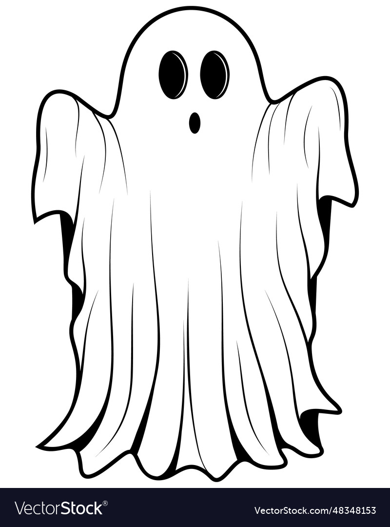 Cute halloween ghosts Royalty Free Vector Image