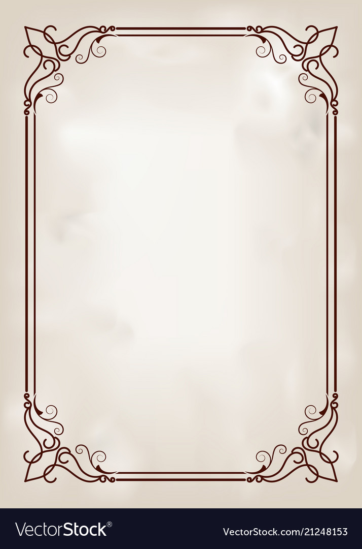 Decorative frame Royalty Free Vector Image - VectorStock