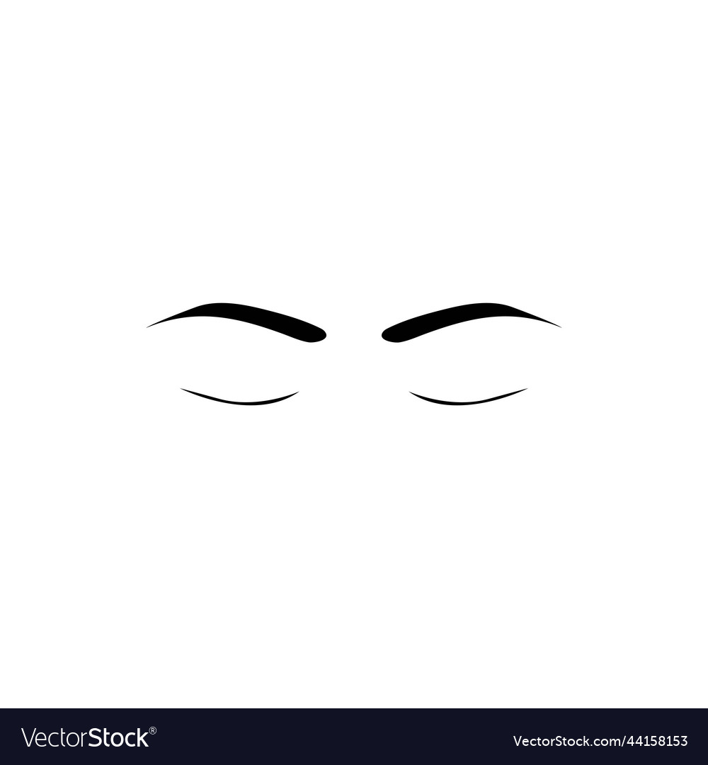 Eyebrow icon logo Royalty Free Vector Image - VectorStock