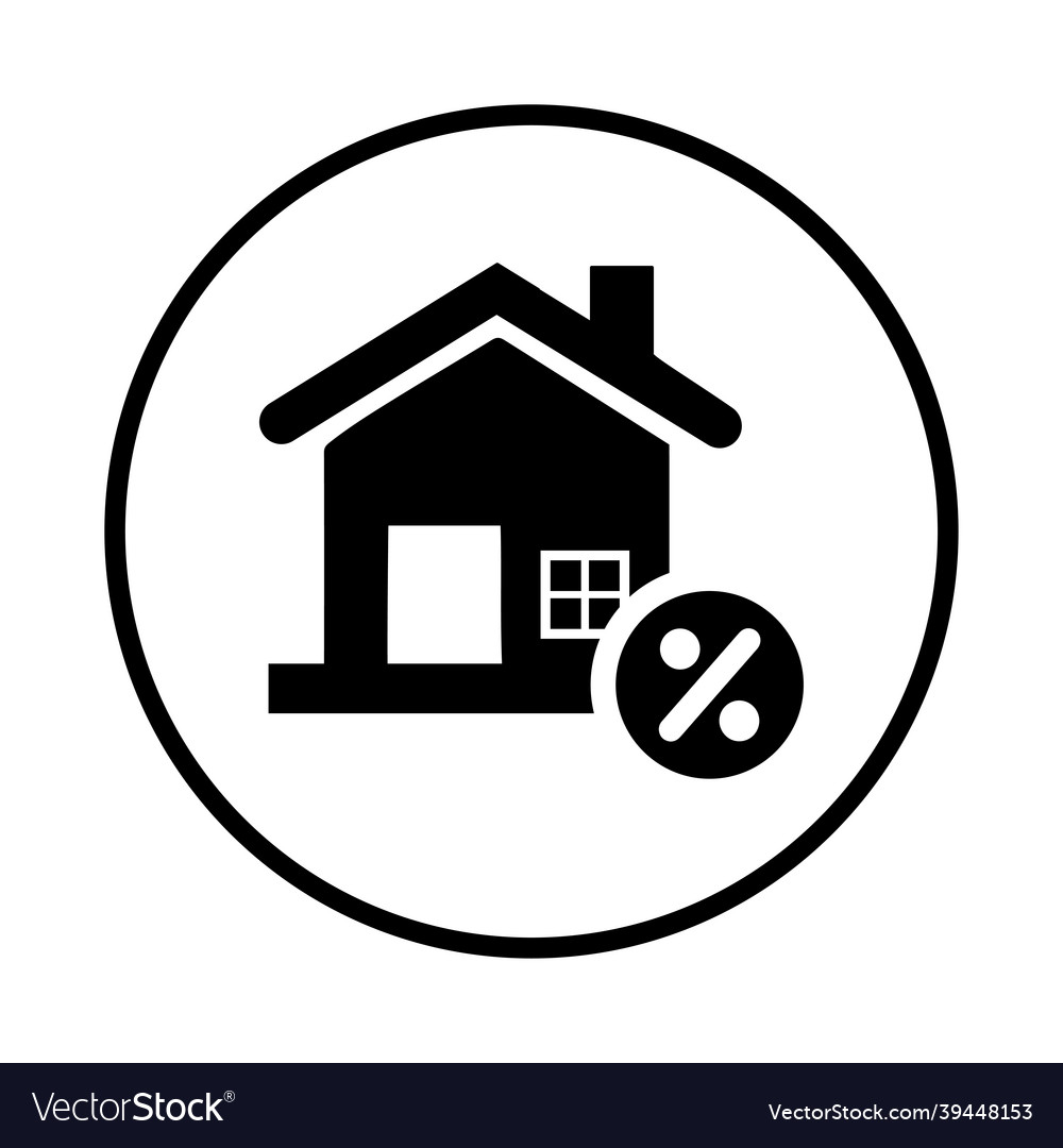 home-loan-interest-rate-building-icon-rounded-vector-image