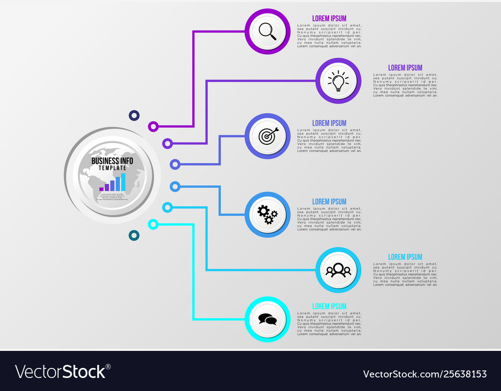 Infographic design template with options steps
