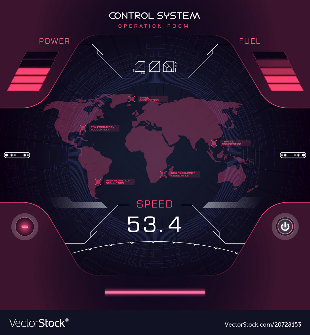 Interface ui design graphic hud