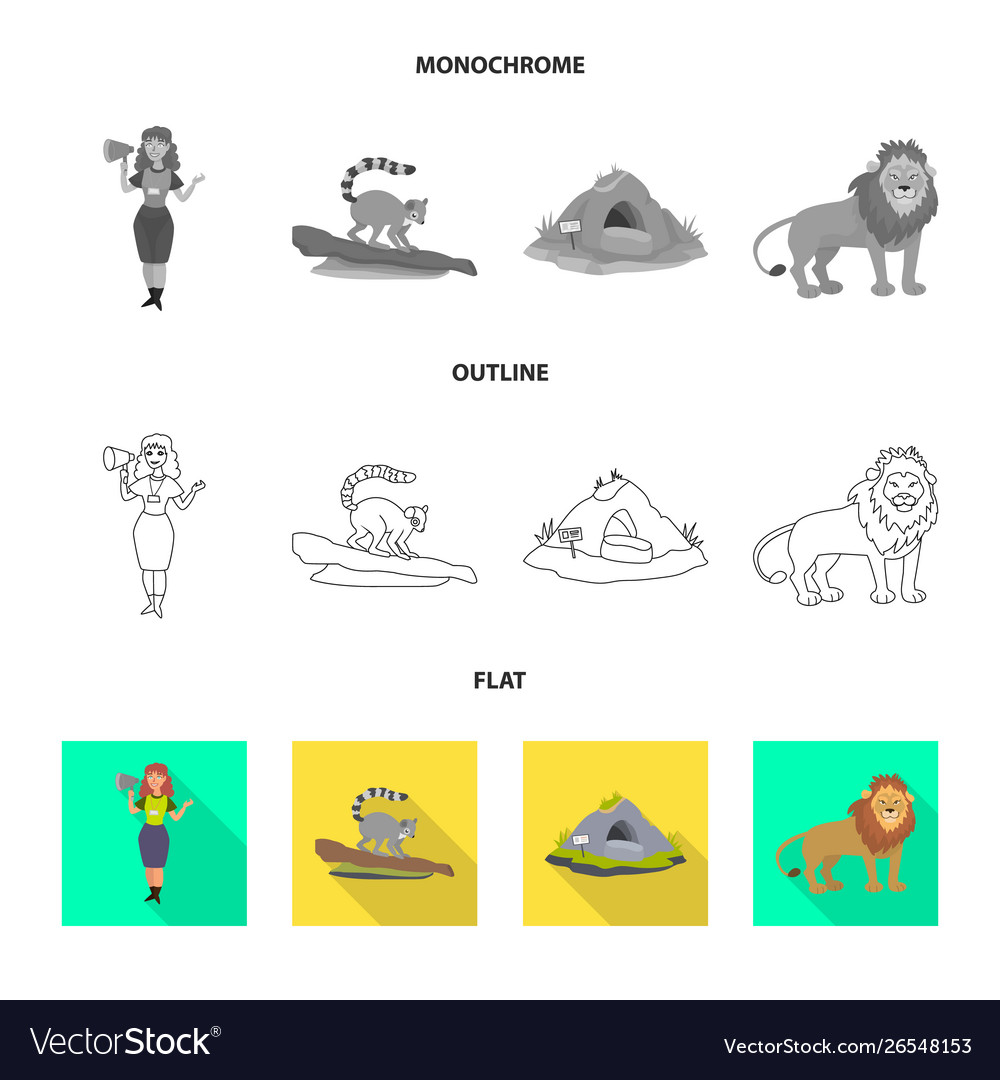 Isolated object nature and fun icon set vector image Isolated object nature and fun icon set