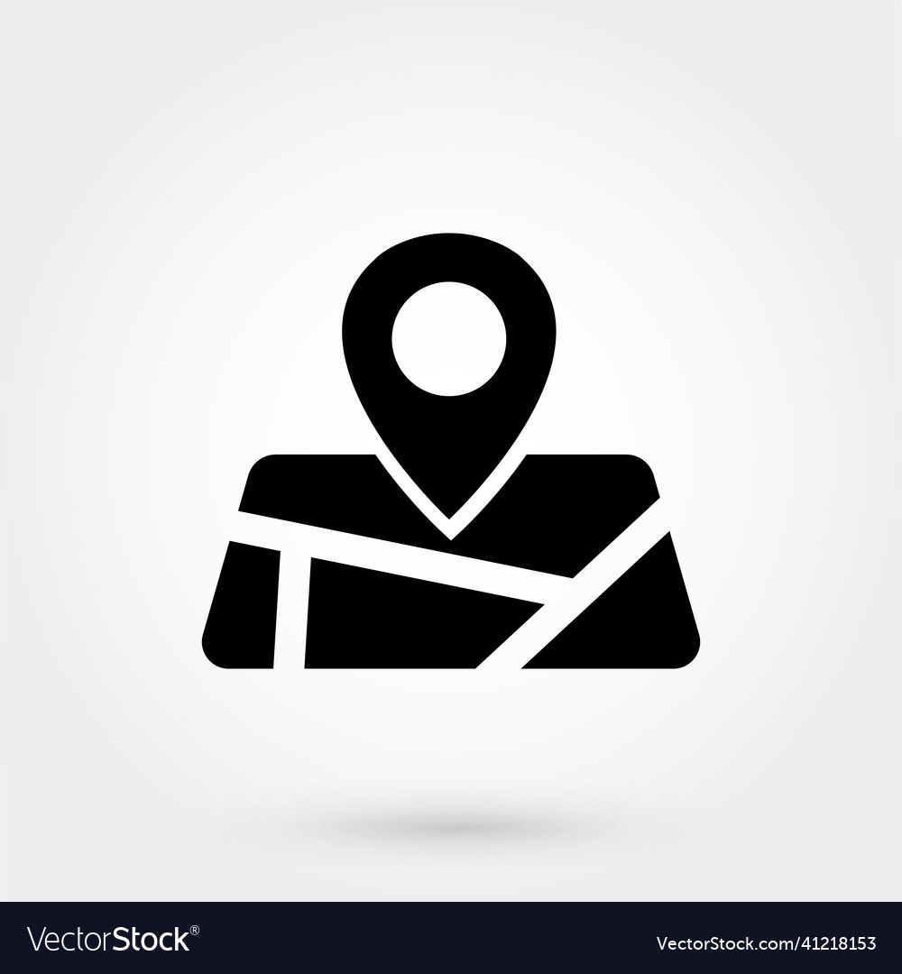 Map pointer flat icon