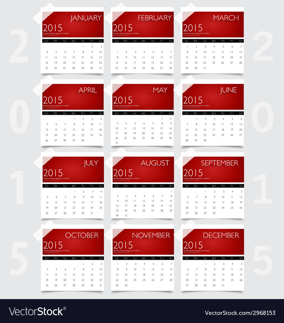 Einfacher Kalender 2015