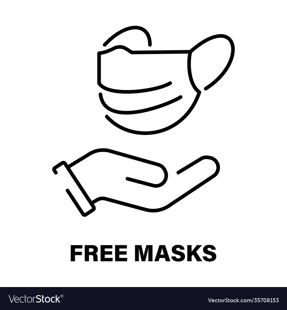 Simple linear icon place where you can get Vector Image Simple linear icon place where you can get